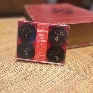 Vintage Numbrons Bridge Table Markers Set Bakelite Style Giftique Knoxville